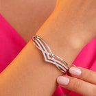 Peora Modern Infinity Twist Gold Kada