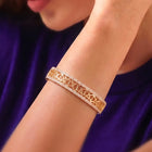 Peora Lattice Work Gold Kada For Women