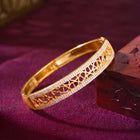 Peora Lattice Work Gold Kada For Women