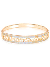 Peora Lattice Work Gold Kada For Women