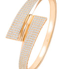 Peora Contemporary Edge Wrap Gold Kada