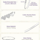 Peora Full of Love Zircon Silver Bracelet