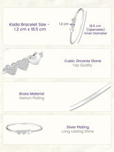 Peora Full of Love Zircon Silver Bracelet