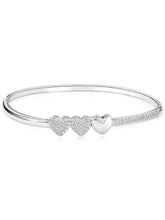 Peora Full of Love Zircon Silver Bracelet