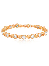 Twinkling CZ Golden Bracelet