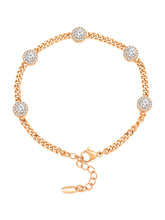 Sophisticated CZ Golden Bracelet