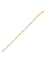 Gleaming CZ Golden Bracelet