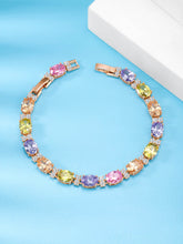 Lustrous CZ Golden Bracelet