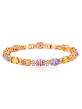 Lustrous CZ Golden Bracelet