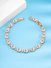 Lustrous CZ Golden Bracelet