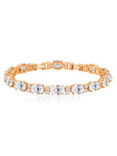 Lustrous CZ Golden Bracelet