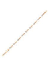 Glistening CZ Golden Bracelet