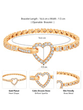 Refined CZ Golden Bracelet