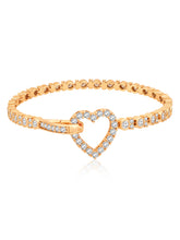 Refined CZ Golden Bracelet