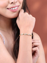 Stylish CZ Golden Bracelet