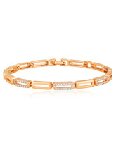 Radiant Sparkle CZ Golden Bracelet