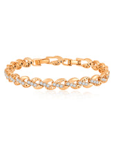 Modern CZ Golden Bracelet