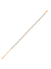 Elegant Sparkle CZ Golden Bracelet