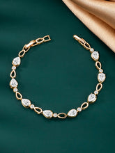 Charming CZ Golden Bracelet