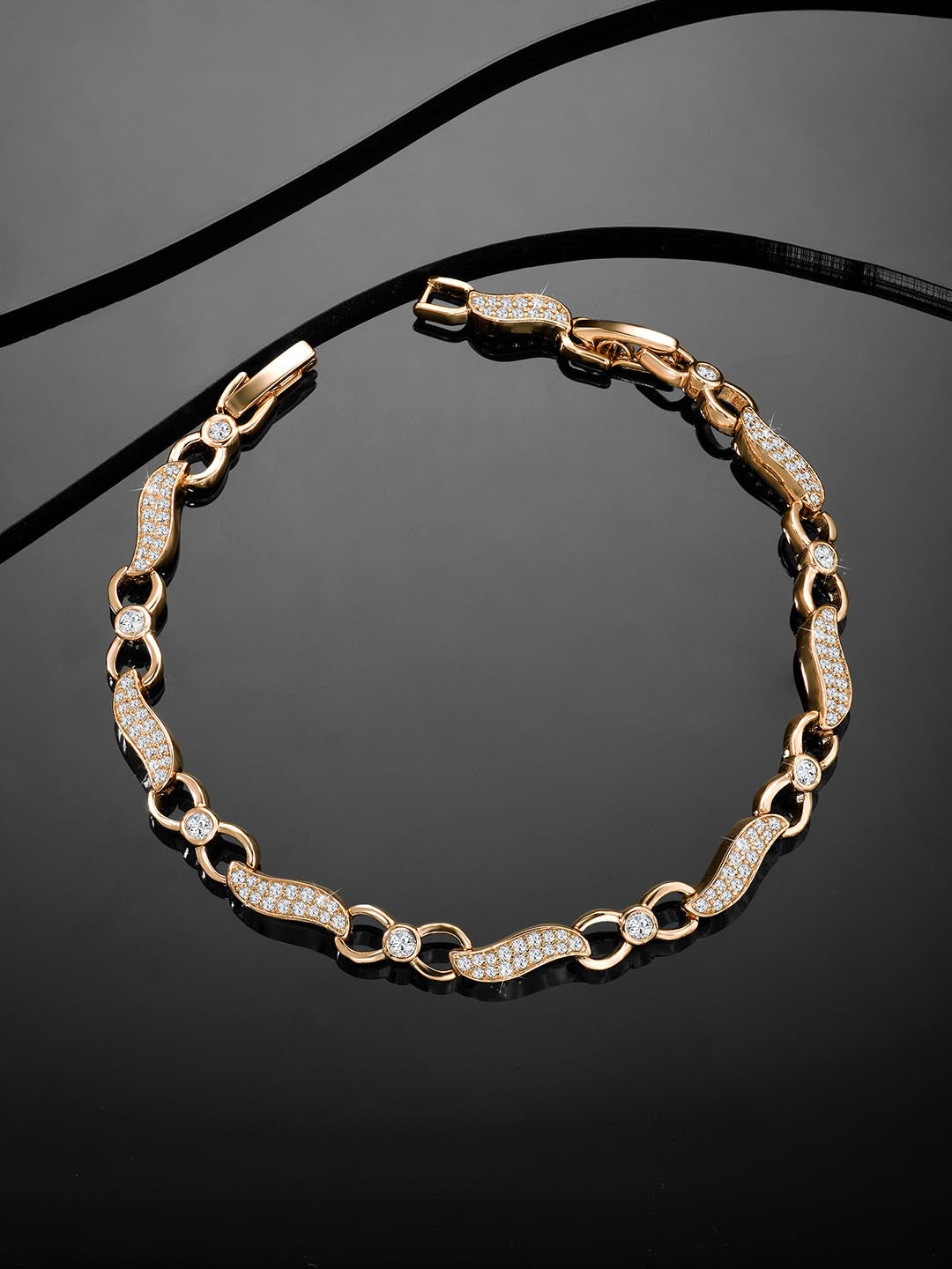 Versatile CZ Golden Bracelet