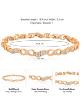 Versatile CZ Golden Bracelet