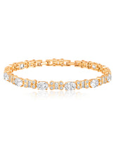 Brilliant Shine CZ Golden Bracelet