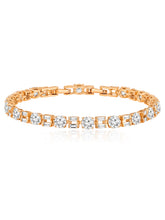 Sleek CZ Golden Bracelet