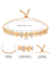 Dazzling Radiance CZ Charm Bracelet