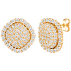 Peora Cushion Style CZ Gold Pendant Set