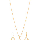 Peora Multi Layer Pear Shape Drop Pendant Set