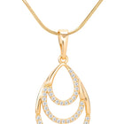 Peora Multi Layer Pear Shape Drop Pendant Set