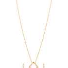 Peora Layered Loop Teardrop Pendant Set For Her
