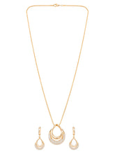 Peora Layered Loop Teardrop Pendant Set For Her