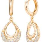 Peora Layered Loop Teardrop Pendant Set For Her