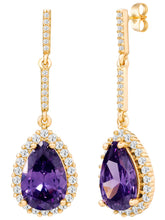 Peora Royal Story Purple Pendant Set For Women