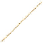 Sleek Interlinked CZ Gold Chain Bracelet