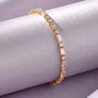 Delicate CZ Stones Studded Gold Bracelet