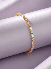 Delicate CZ Stones Studded Gold Bracelet