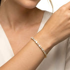 Delicate CZ Stones Studded Gold Bracelet