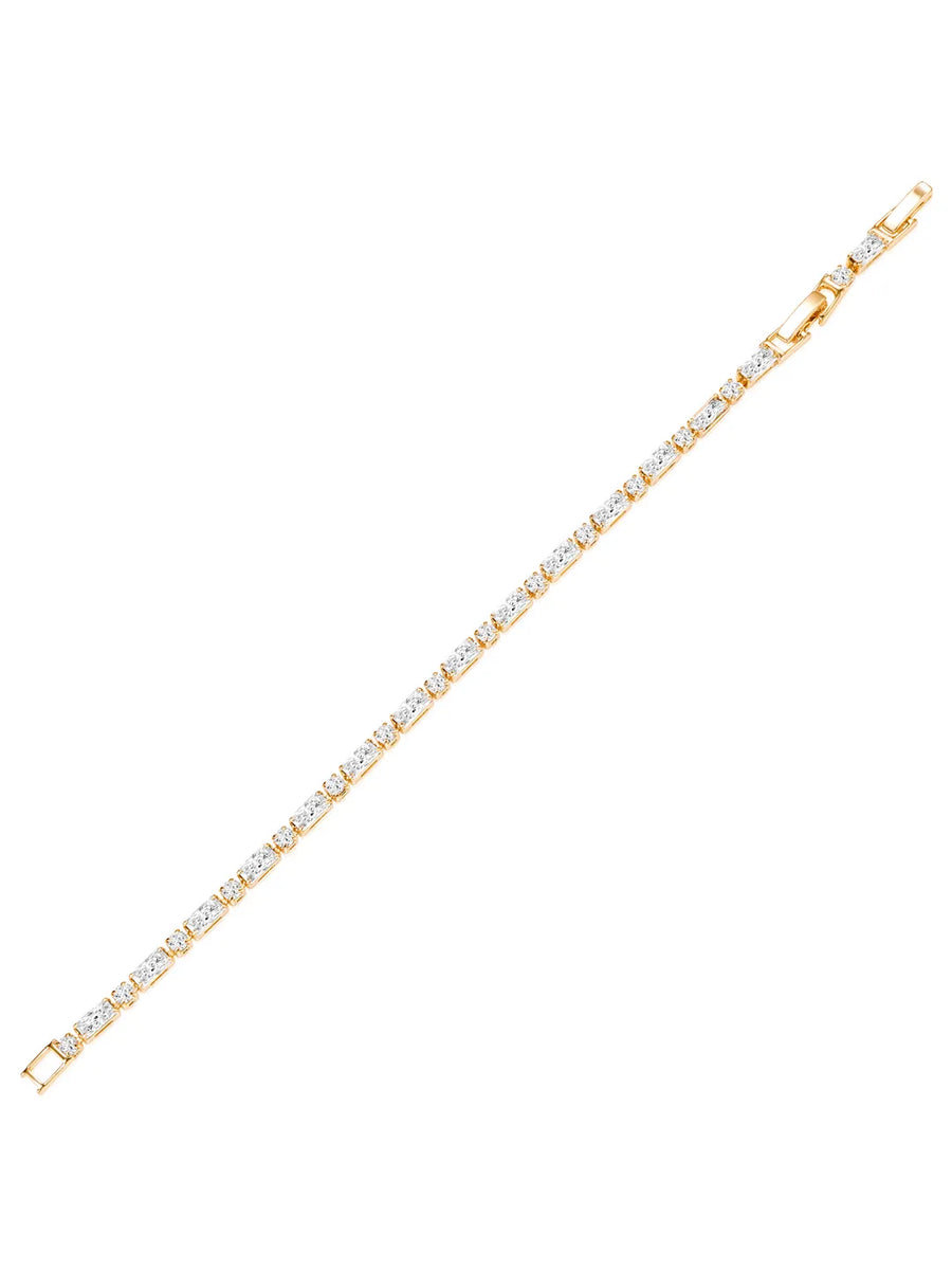 Delicate CZ Stones Studded Gold Bracelet