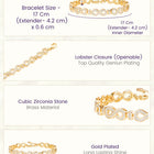 Infinity Wish CZ Gold Bracelet For Women