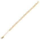 Infinity Wish CZ Gold Bracelet For Women