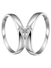 Infinite Love Solitaire Duo Rings