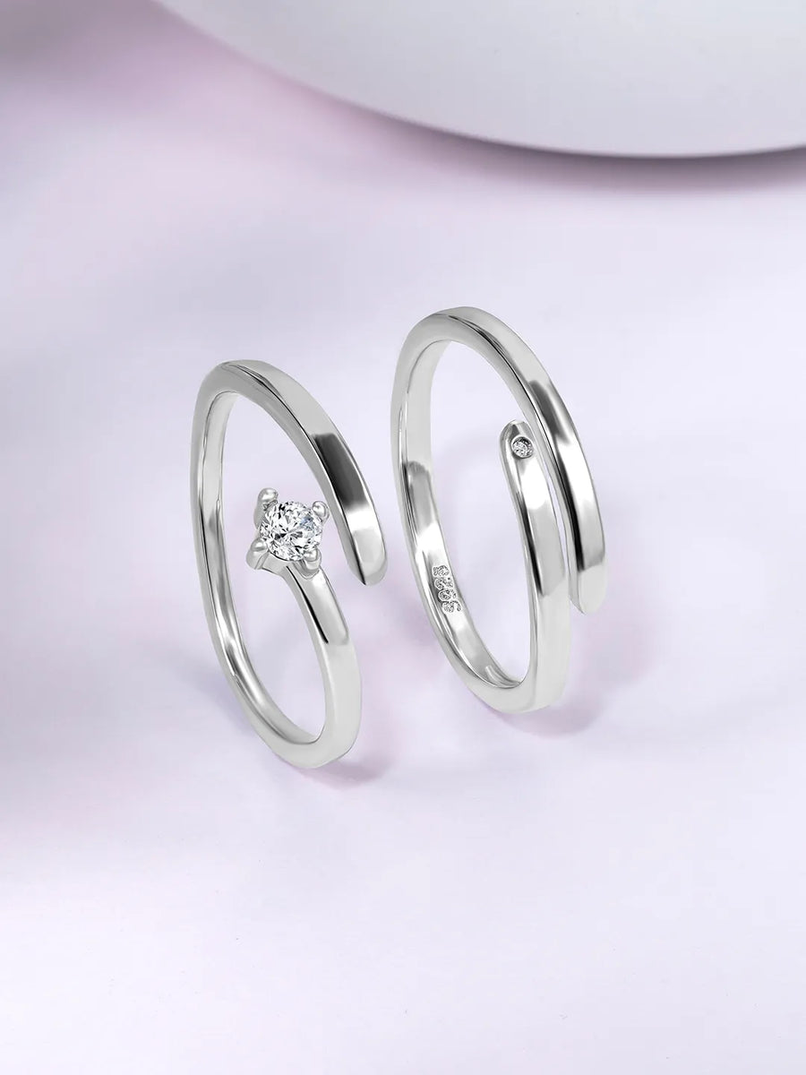 Love Union Austrian Crystal Couple Rings