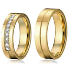 Classic Forever Gold Couple Band Rings