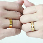 Classic Forever Gold Couple Band Rings