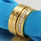 Classic Forever Gold Couple Band Rings