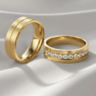 Classic Forever Gold Couple Band Rings