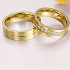 Classic Forever Gold Couple Band Rings