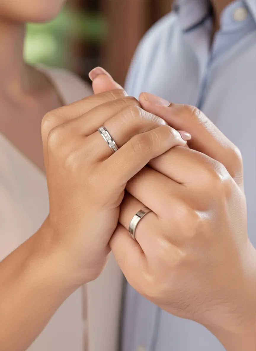 Crystal Vow Sparkling Wedding Band